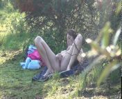 Развратные приключения озабоченной парочки где то на природе